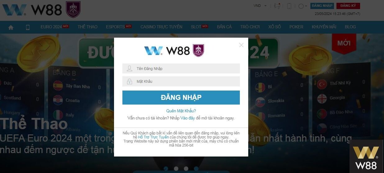 Quên mật khẩu không đăng nhập app W88 phải làm sao? 